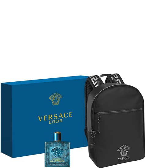 versace men's 4-pc. eros gift set|Versace Eros backpack set.